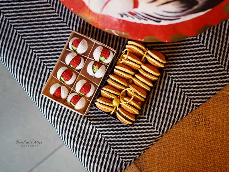 大稻埕迪化街滋養草莓大福＆銅鑼燒吊飾