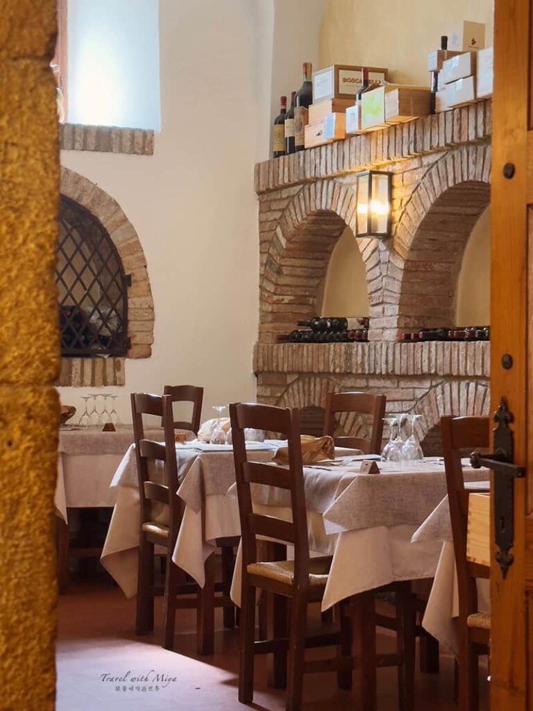 Pienza 美食餐廳 Trattoria La Buca delle Fate 餐廳內部