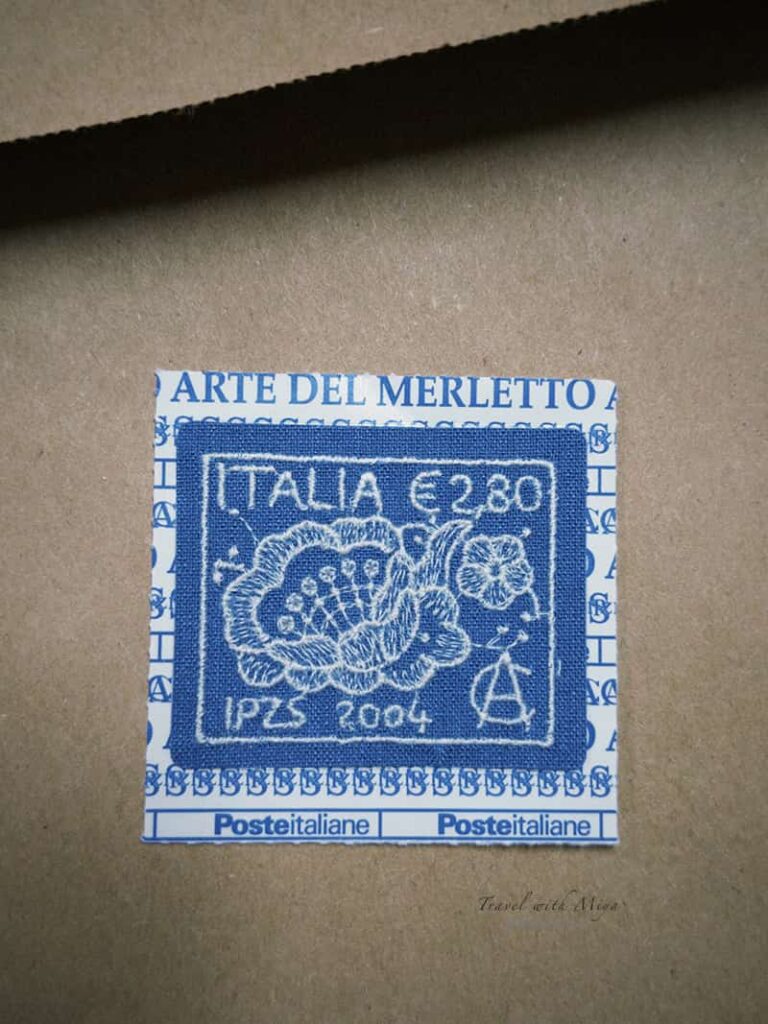 義大利刺繡郵票 ARTE DEL MERLETTO