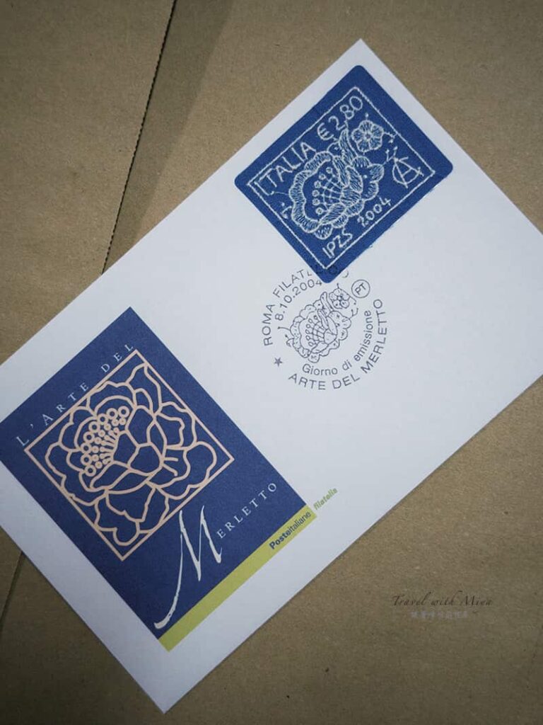 義大利刺繡首日封 ARTE DEL MERLETTO