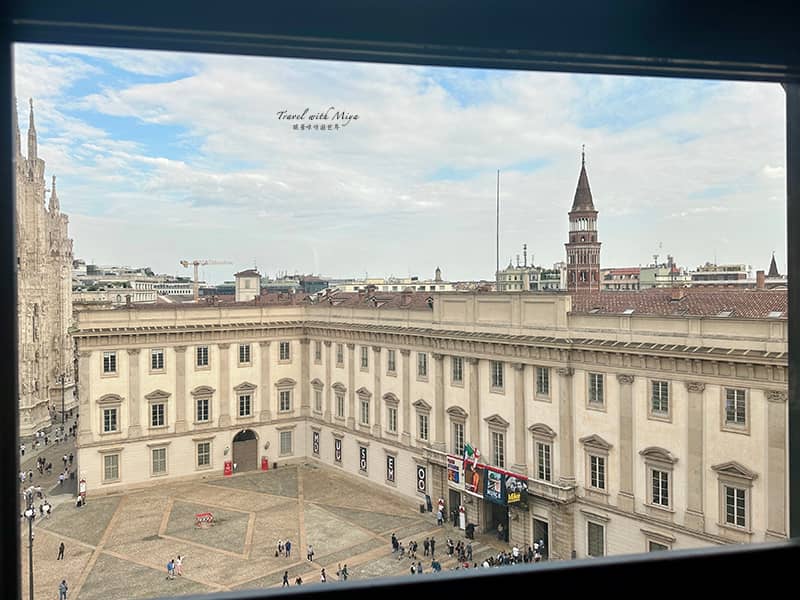 二十世紀博物館 Museo del Novecento 頂樓景觀：米蘭王宮建築