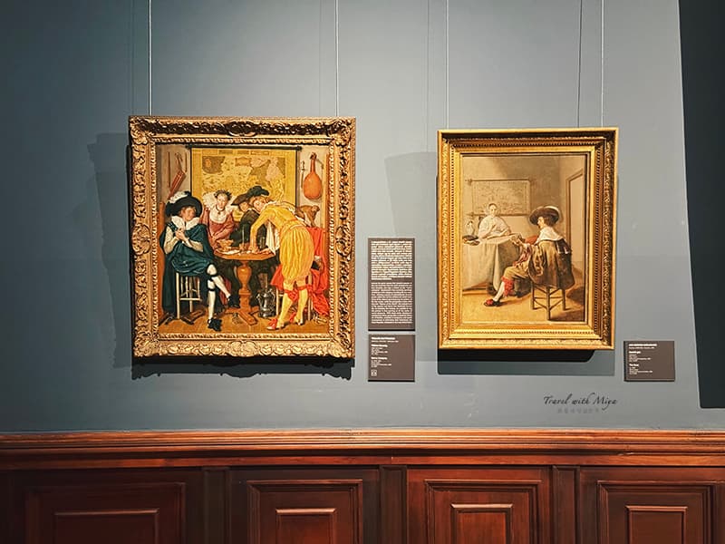 布達佩斯美術博物館灰藍色牆展覽空間