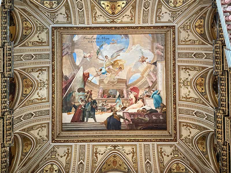 維也納藝術史博物館 Kunsthistorisches Museum Vienna 匈牙利畫家 Munkácsy Mihály 畫的《文藝復興的頌揚 Glorification of the Renaissance》