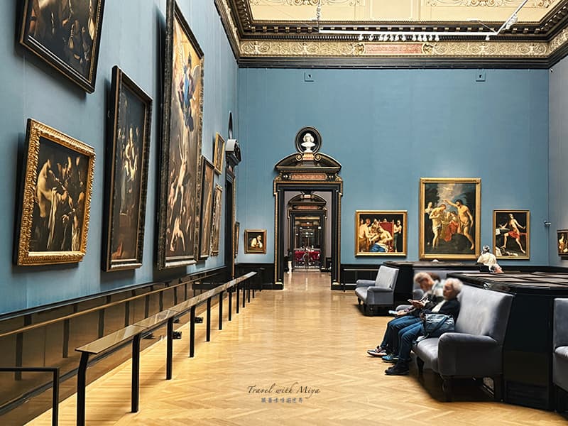 維也納藝術史博物館 Kunsthistorisches Museum Vienna 1樓淺藍牆壁展廳