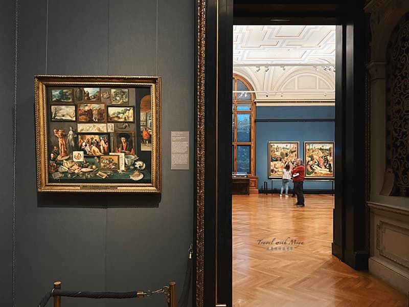 維也納藝術史博物館 Kunsthistorisches Museum Vienna 畫中畫的繪畫和一旁的展廳