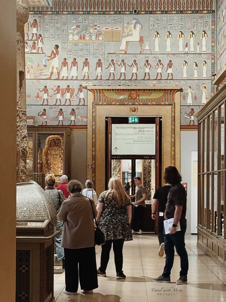 維也納藝術史博物館 Kunsthistorisches Museum Vienna古埃及展區牆面繪畫