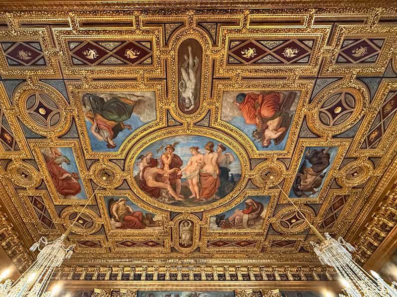 維也納皇室御用百年咖啡廳 Gerstner 三樓天花板壁畫