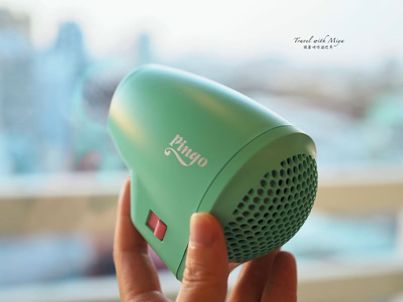 手掌大的 Pingo 綠色吹風機