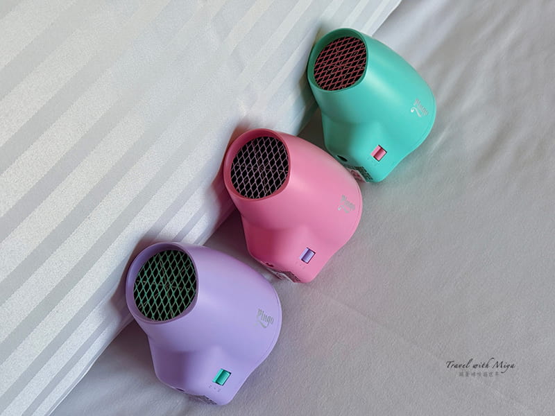 Pingo 吹風機第一代 2025 新色：珊橘粉｜初荷綠｜霧莓紫 撞色出風口網