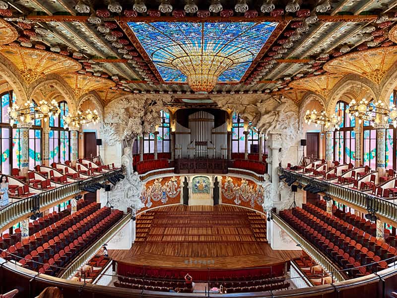 巴賽隆納加泰隆尼亞音樂宮全景