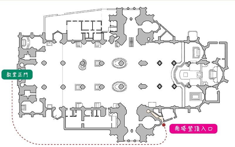 維也納聖史蒂芬大教堂南塔登頂入口