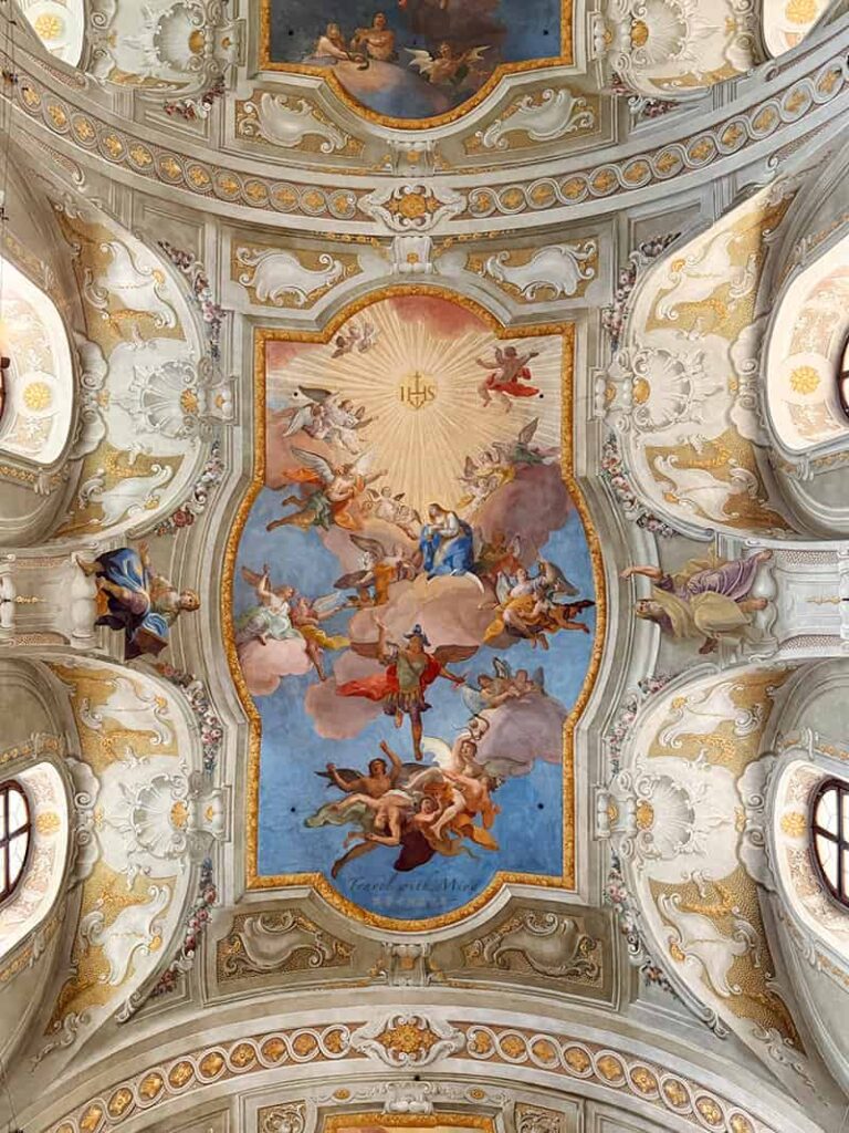 維也納聖安妮教堂天花板壁畫-Daniel Gran所畫的Fresko Maria