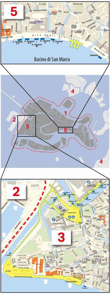 2026 威尼斯入城費官方管制地圖