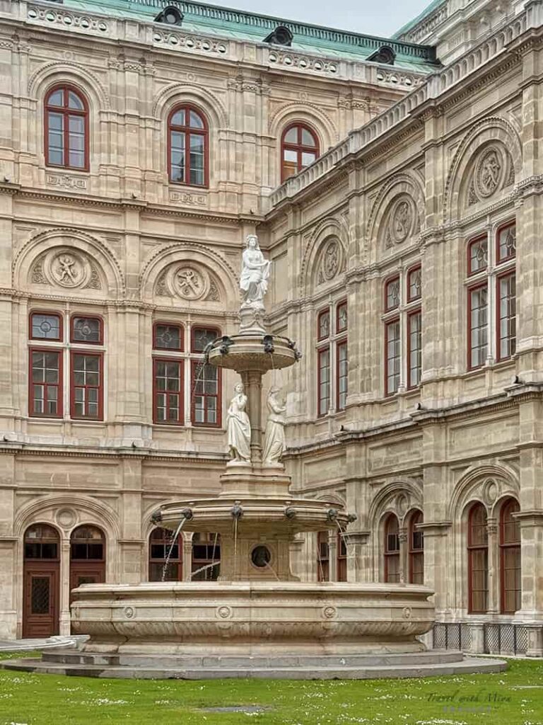 維也納國家歌劇院 Wiener Staatsoper 建築外觀與噴泉