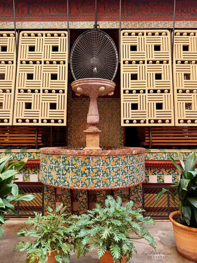 巴塞隆納維森斯之家 Casa Vicens 花園噴水池