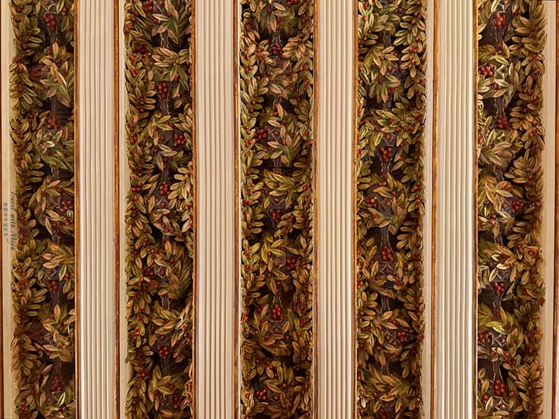 巴塞隆納維森斯之家 Casa Vicens 餐廳天花板的花草裝飾