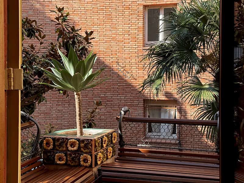 巴塞隆納維森斯之家 Casa Vicens 主臥陽台