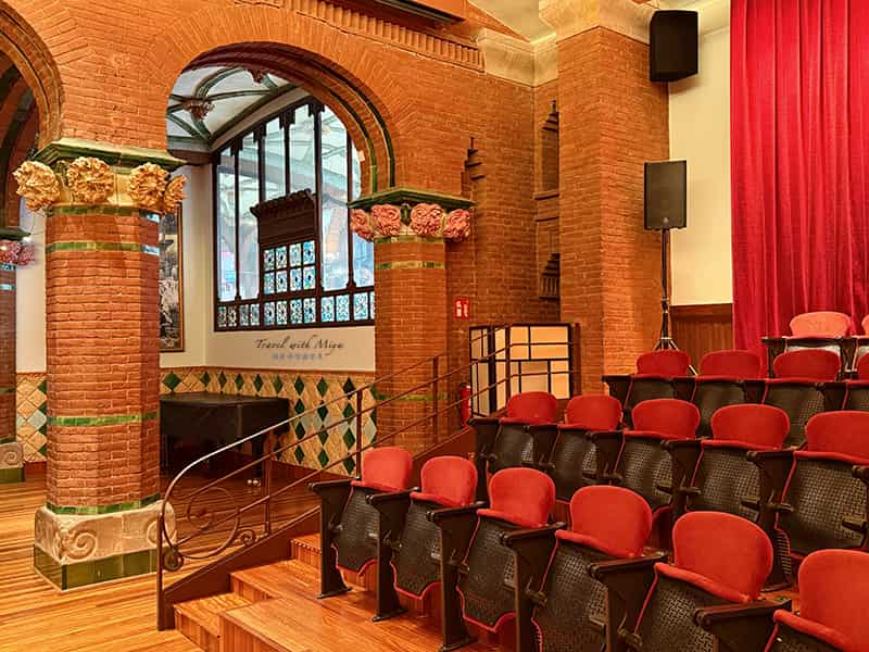 加泰隆尼亞音樂宮排練廳座椅