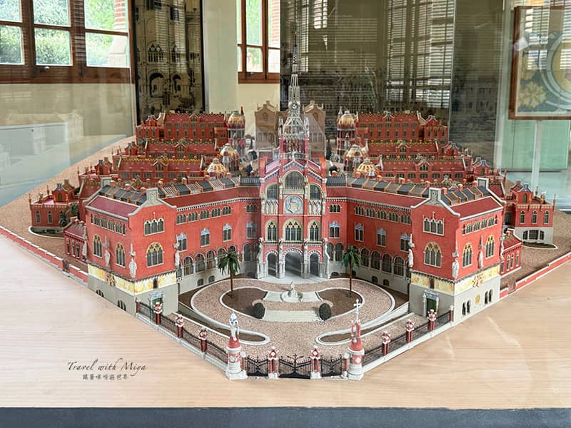 聖十字聖保羅醫院建築群的模型