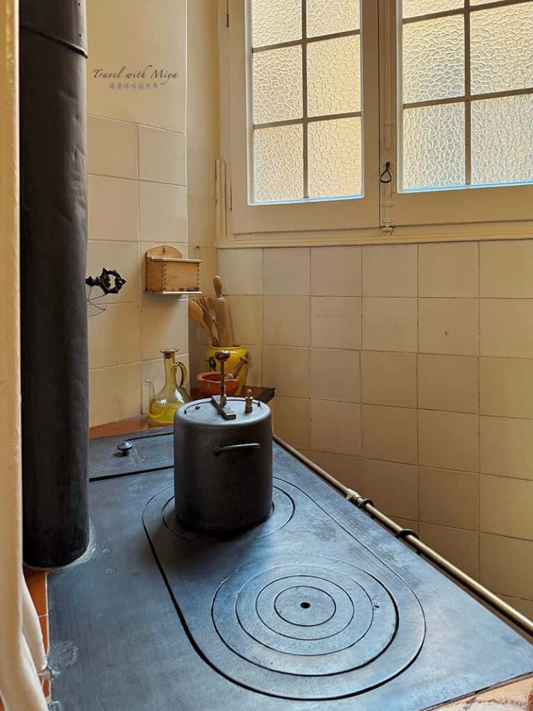 米拉之家廚房的廚房的柴燒爐