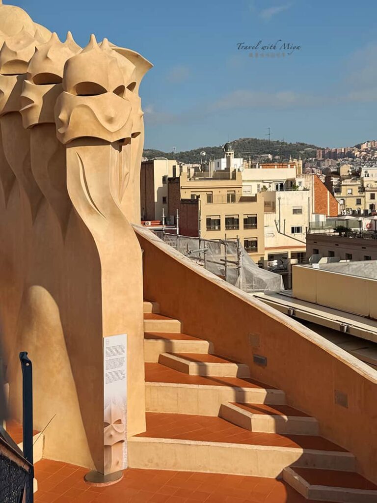 米拉之家屋頂露台的高低階梯