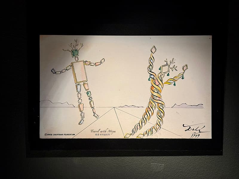 達利戲劇博物館-珠寶館Dalí Joies 人型珠寶手稿