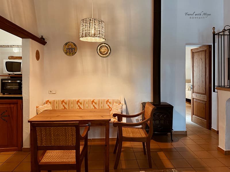 馬略卡島莊園住宿 Fangar Agroturismo - 房間 Bosque 客廳餐桌