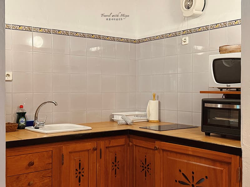 馬略卡島莊園住宿 Fangar Agroturismo - 房間 Bosque 電子爐和微波爐