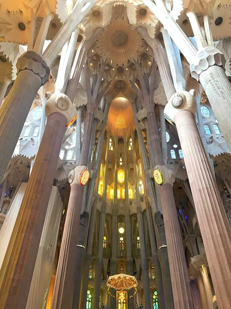 聖家堂教堂內部樹枝樹幹