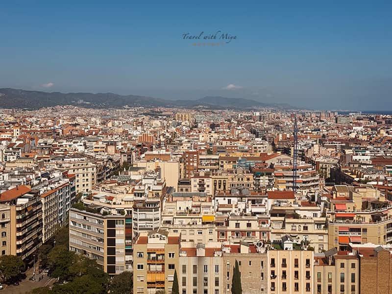 誕生立面的市景