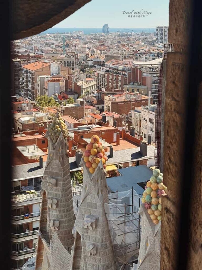 誕生立面登塔窗外的水果雕刻