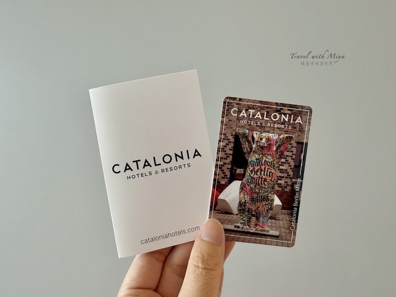 馬略卡島帕爾馬住宿 Catalonia Majórica 房卡上的柏林熊圖案