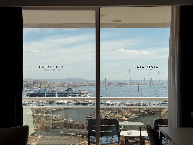 馬略卡島帕爾馬住宿 Catalonia Majórica 陽台港口景觀