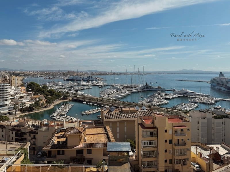 馬略卡島帕爾馬住宿 Catalonia Majórica 港口海景與建築